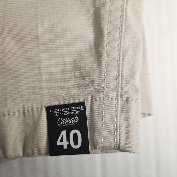 NWT Men's Roundtree & Yorke Casuals 7" Straight Fit Flat Front Shorts - Picture 6 of 7